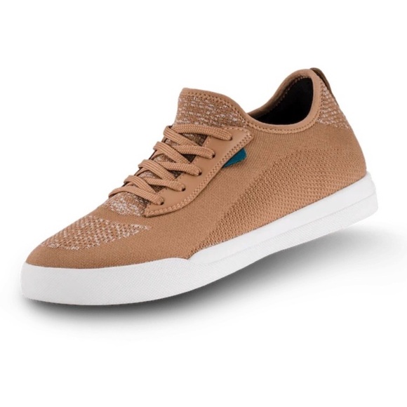 Vessi Weekend Lowtop Court Sneakers Shoes Oak Brown Tan Mens 10 Womens 11 - Picture 1 of 13